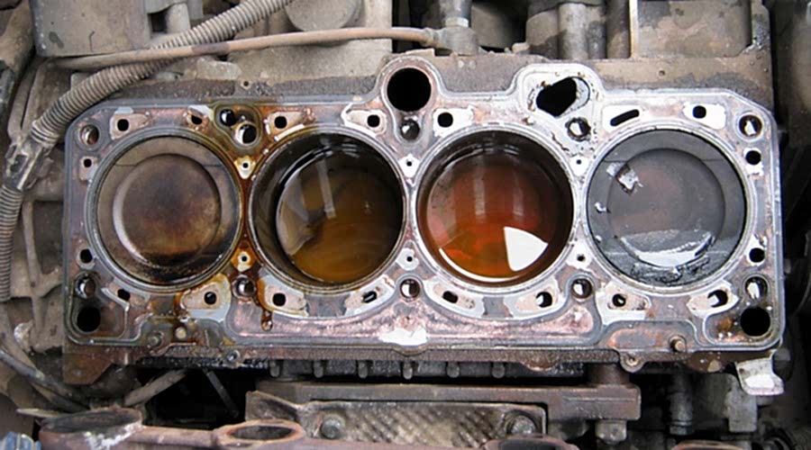 Пробив прокладки ГБЦ - течь масла