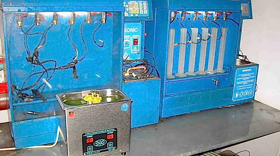 Ультразвуковая промывка форсунок на стенде